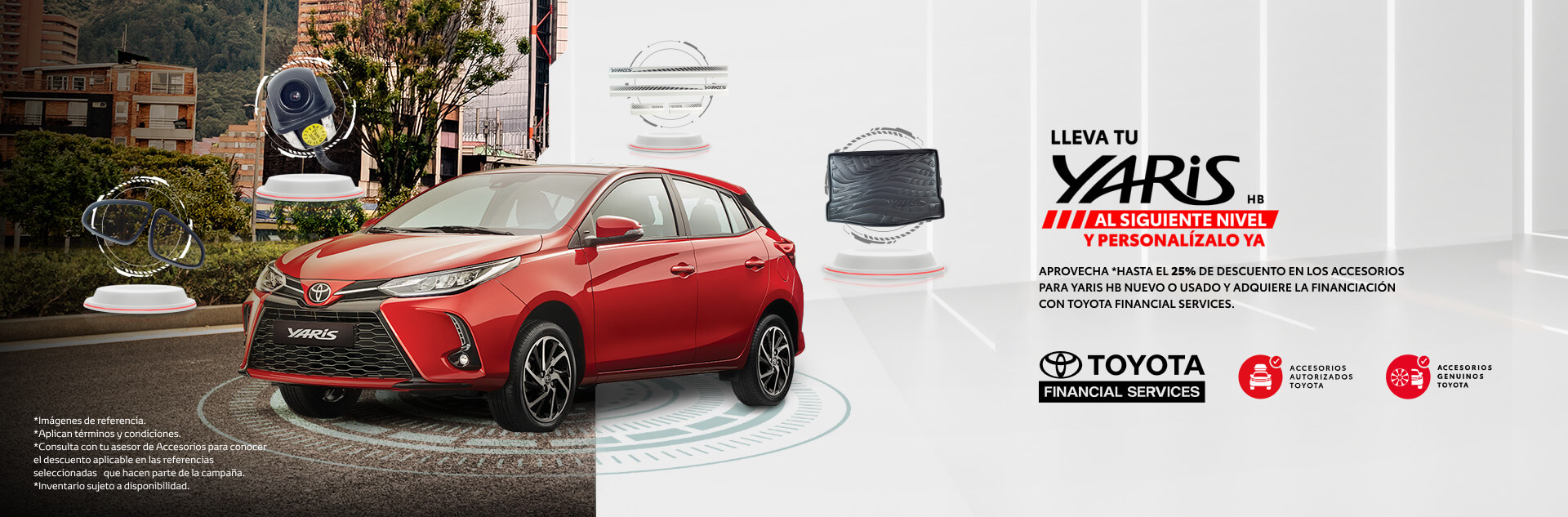 Banner kaccesorios Yaris hb