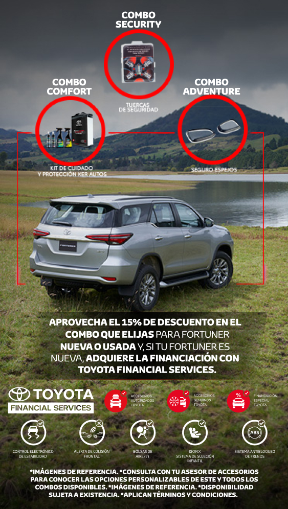 COMBOS ACCESORIOS FORTUNER