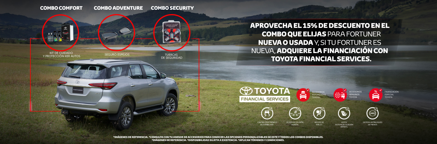 COMBO ACCESORIOS FORTUNER