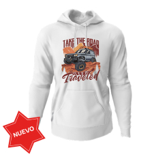 HOODIE UNISEX - TAKE THE ROAD TRAVELED