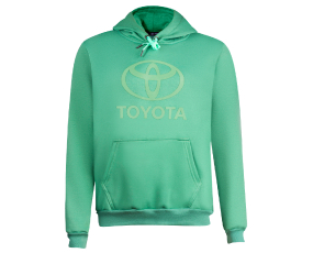 HOODIE UNISEX LOGO TOYOTA (VERDE)